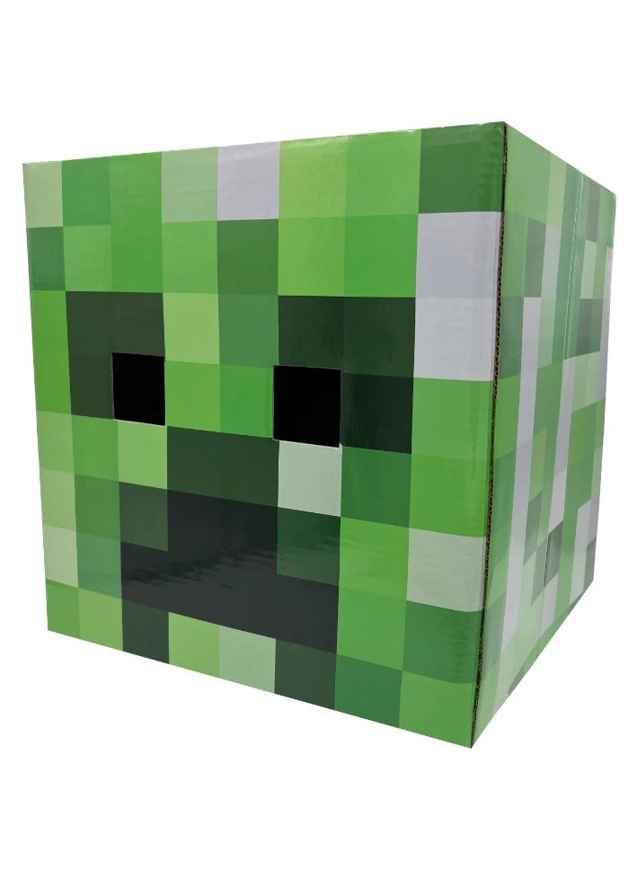 ماين كرافت قناع كريبر من الورق المقوّى، صندوق رأس خفيف الوزن لتزيين الحفلات والأزياء التنكرية، هدية مناسبة للأطفال - Image 2