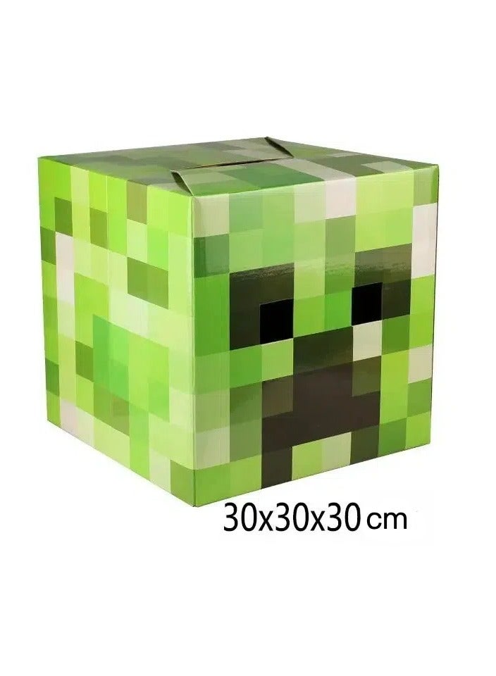 ماين كرافت قناع كريبر من الورق المقوّى، صندوق رأس خفيف الوزن لتزيين الحفلات والأزياء التنكرية، هدية مناسبة للأطفال - Image 3