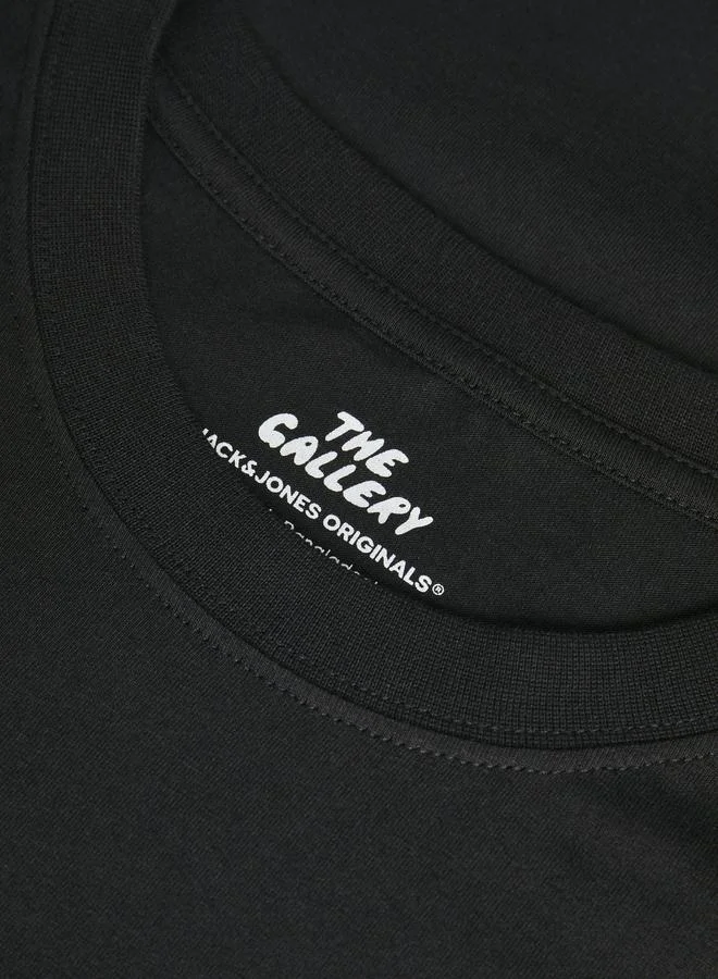 JACK & JONES Punch Graphic Crew Neck T-Shirt