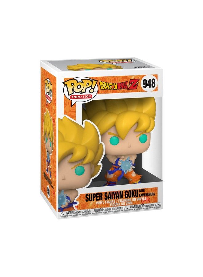 Funko Pop Animation: Dragon Ball Z Ss Goku With Kamehameha Wave Multicolor 3.75 Inches - Image 3