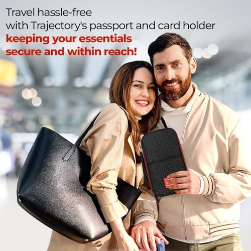 Trajectory Travel Passport and Card Holder and Wallet Organiser Case for Daily Use and International Trip for Men and Women in Black (As seen on Shark Tank) (Napolean Black) - Image 5
