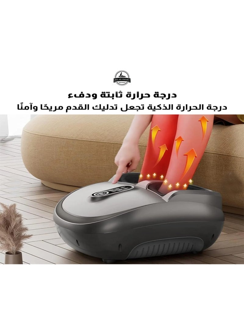 Relax Smart Foot & Leg Massager with Heat – Deep Kneading Electric Massager for Improved Blood Circulation, Muscle Relaxation, Pain Relief, and Fast Recovery | Multi-Level Intensity Settings - Image 5