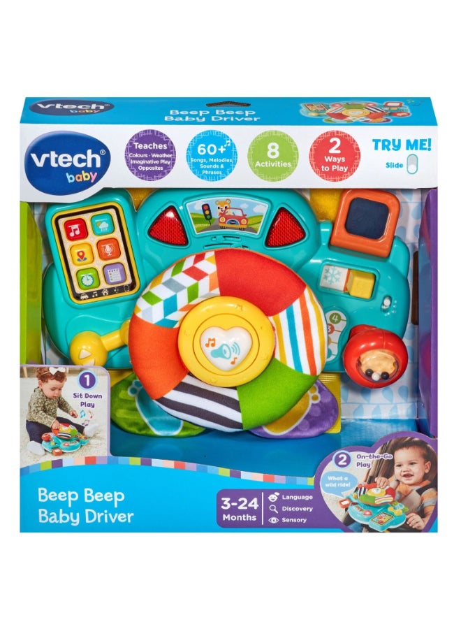 VTech Baby Beep Beep Baby Driver Interactive Toy - Image 1