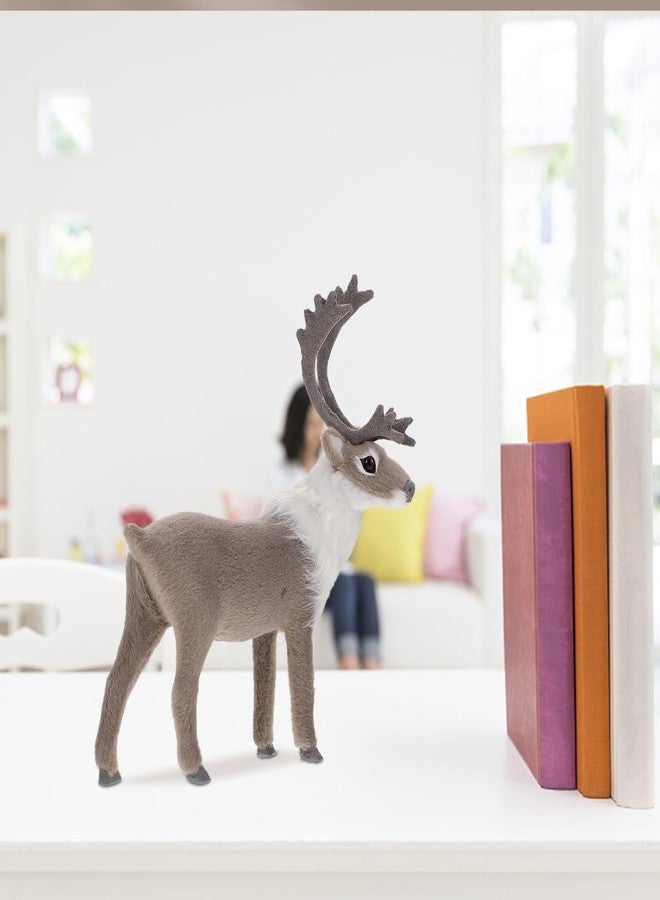 جارنيك تمثال غزال عيد الميلاد من جارنيك، زينة غزال اصطناعي، زينة عيد الميلاد، تماثيل حيوانات عيد الميلاد لسطح الطاولة والرف، ديكور المنزل والمكتب في العطلات - Image 3