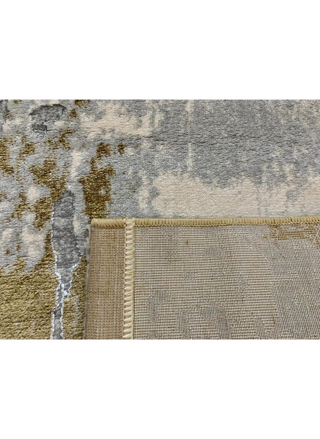 HANDPICKED FURNITURE Handpicked Furniture Abstract Gold Rug, Ultra Soft Area Carpets For Bed Room, Living Room, And Dining Room, Antislip Floor Carpets, Easy To Clean, Made In Turkey  - Image 4