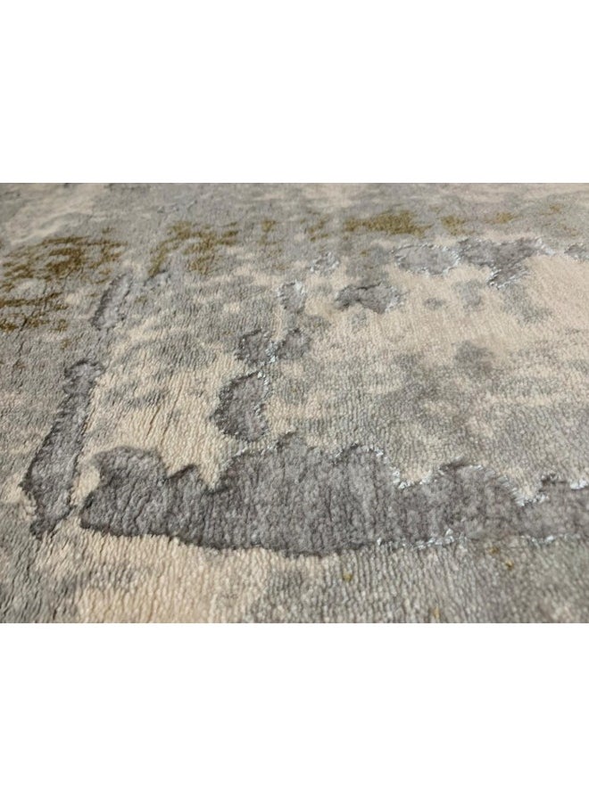 HANDPICKED FURNITURE Handpicked Furniture Abstract Gold Rug, Ultra Soft Area Carpets For Bed Room, Living Room, And Dining Room, Antislip Floor Carpets, Easy To Clean, Made In Turkey  - Image 5