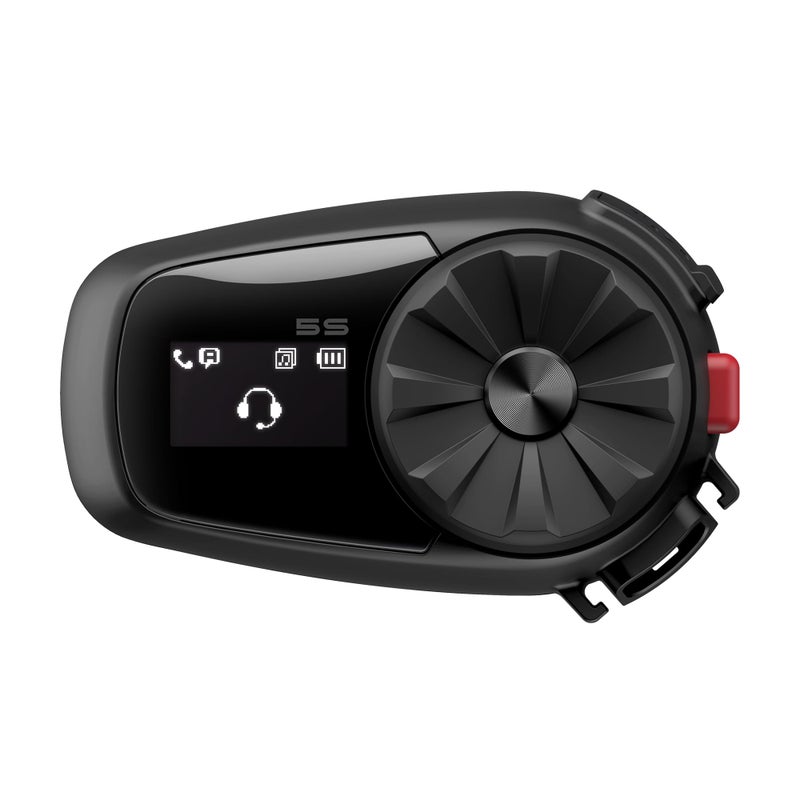 Sena 5S Motorcycle Bluetooth Communication System Black Single Pack