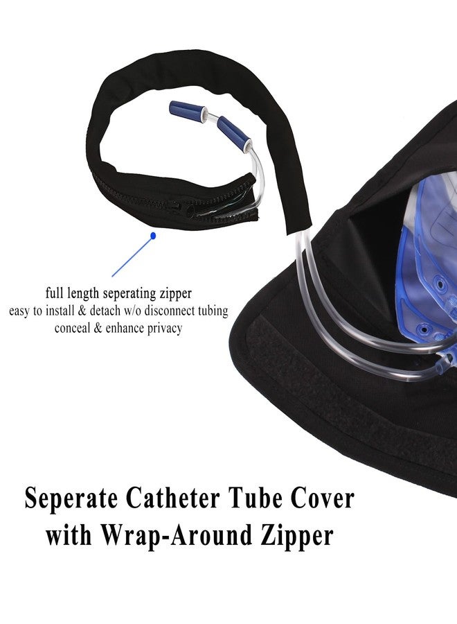 HJKEMI Catheter Tube Cover of Catheter Bag Covers Replacement Catheter Tube Cover with Wrap-Around Zipper for Foley Catheter Bag Holder Discreet and Easy Install Urinary Drainage Bag Holder Catheter Supplies - Image 2