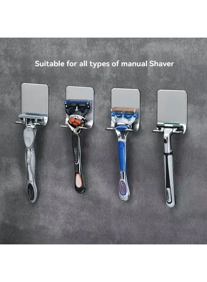 6pcs Stainless Steel Wall Mount Hooks Organizer For Phone Chargers And Shavers - Image 2