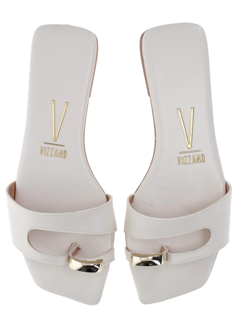 Vizzano Off White Vizzano Women’s Slides / Slip-On Footwear – Lightweight Casual Wear with Comfortable Fit for Women | Best Price UAE