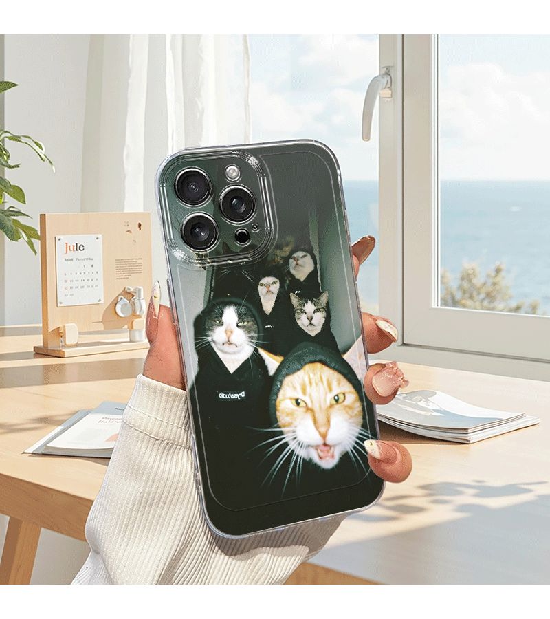 Phone Case For iPhone 13 Cartoon Transparent Drop Proof Full Coverage TPU Soft Shockproof Protective Cover Mixed Color 1 - Image 5