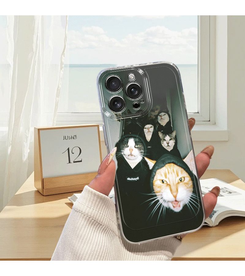 Phone Case For iPhone 13 Cartoon Transparent Drop Proof Full Coverage TPU Soft Shockproof Protective Cover Mixed Color 1 - Image 3