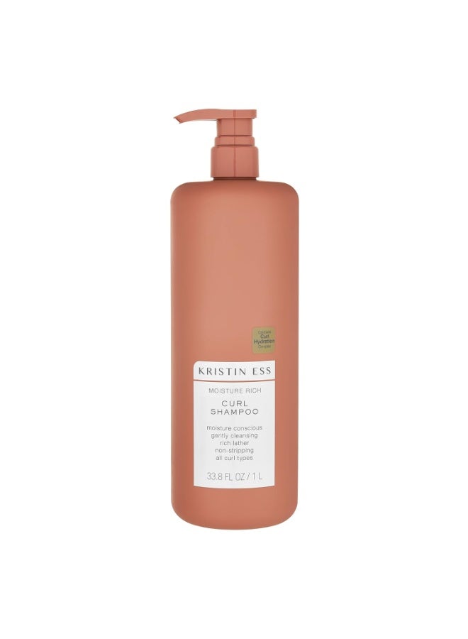 Kristin Ess Kristin Ess Moisture Rich Curl Shampoo for Wavy to Tight Curls 2A-4C - Lightly-Clarifying, Anti-Frizz, Sulfate, Paraben & Silicone Free, 33.8 fl. oz. - Image 1