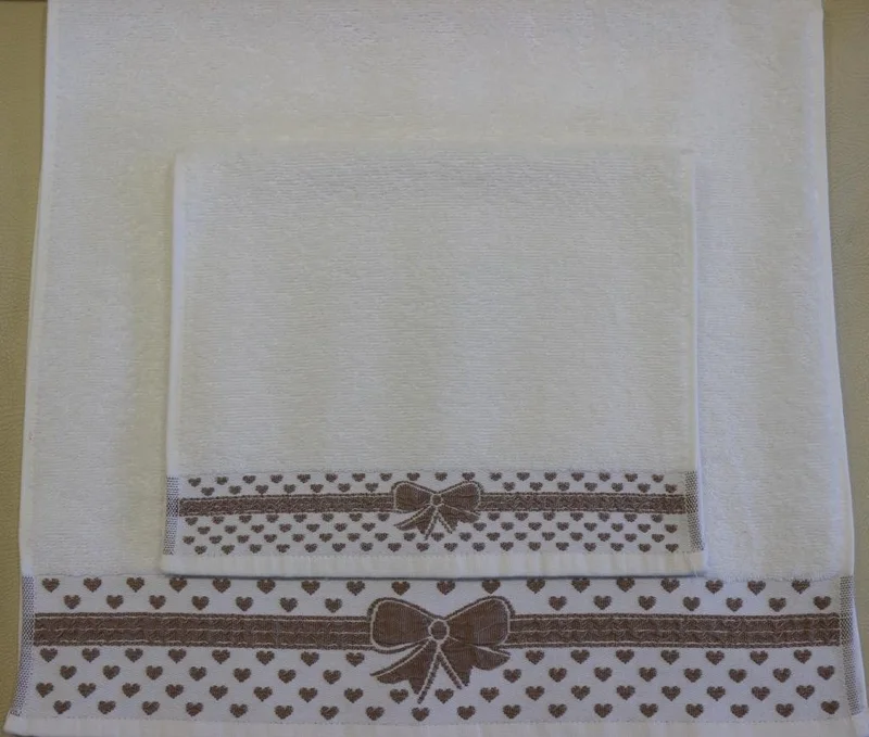 Ender Home Valentine's and Mother's Day Gift Set of 2 Bow Towel Set