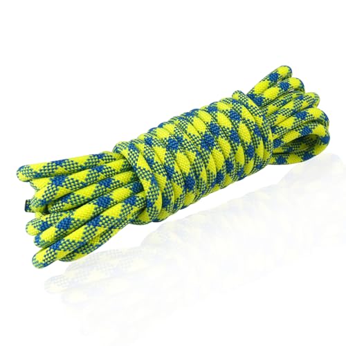 NewDoar 10.5mm(2/5in) Dynamic Rope,24KN(5231 lb) Robust Nylon Kernmantle,3 Sizes Multipurpose Rope for Outdoor Mountaineering Rock Climbing Rescue - Image 1