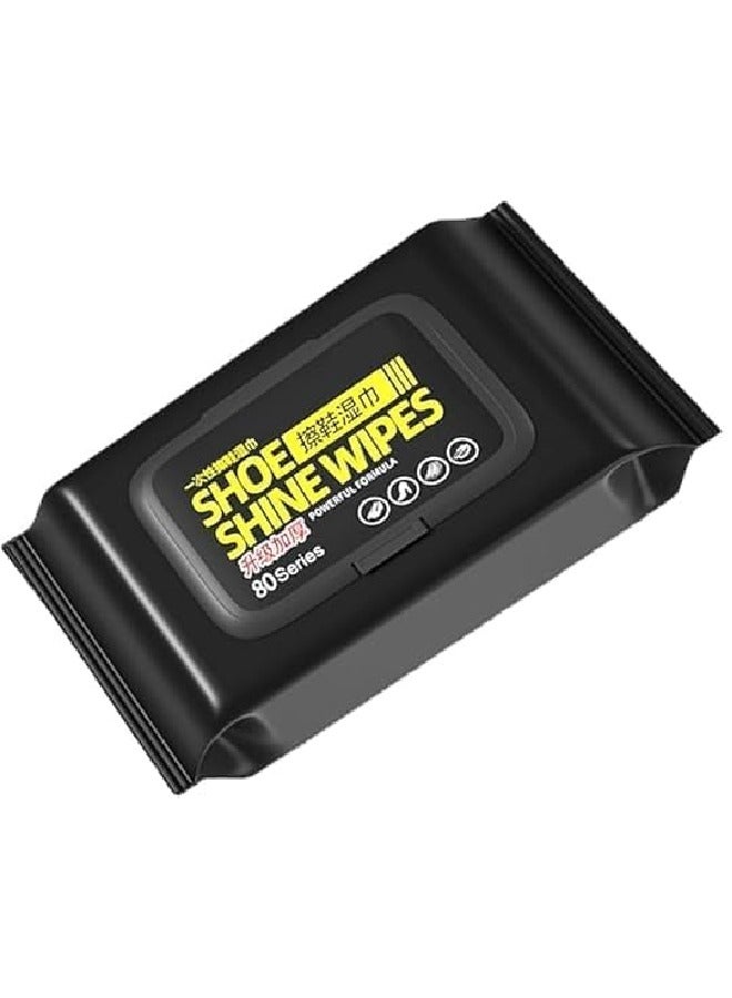 Shoe polish wipes 80 wipes - Image 1