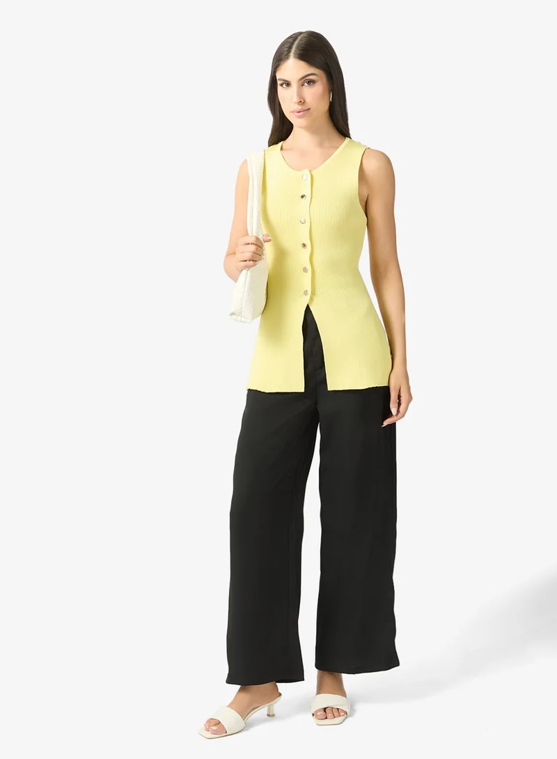ELLA  Button Down Vest Top for Women | Best Price UAE