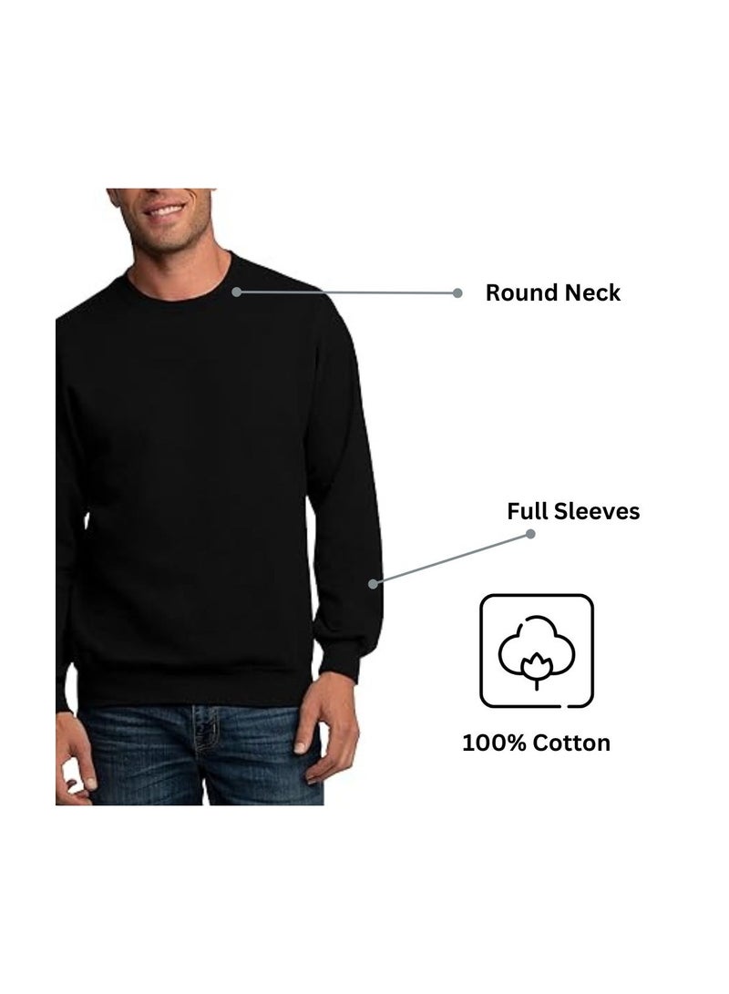 PRINTSHOP4ME Sweatshirt For Men-Warm Fleece Round Neck Sweatshirt,Long Sleeve-Perfect For Winter,Stylish And Comfortable,Ideal For Daily Wear,Sports,Workouts - Image 5