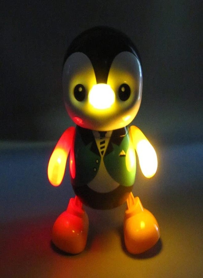 plutofit Dancing Penguin Toy Robot with Lightning Swinging Arms in Suit and Music for Kids - Image 5