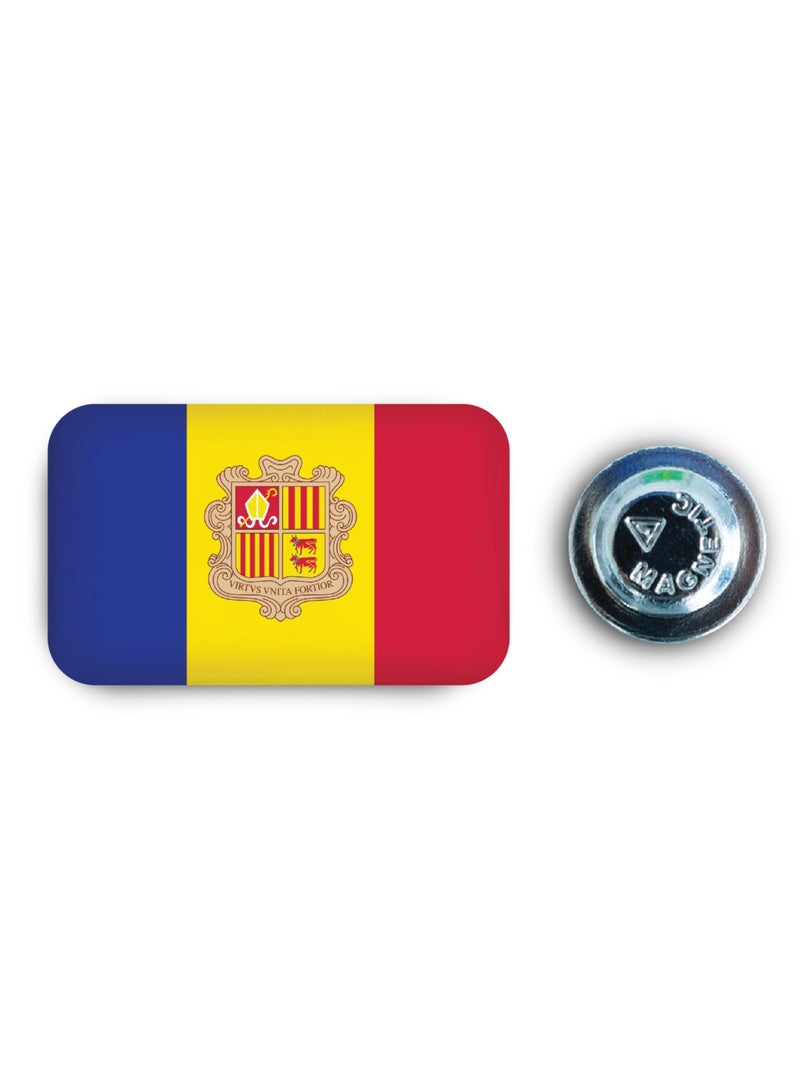 971ميديا شارة مغناطيسية بتصميم علم أندورا - Image 1