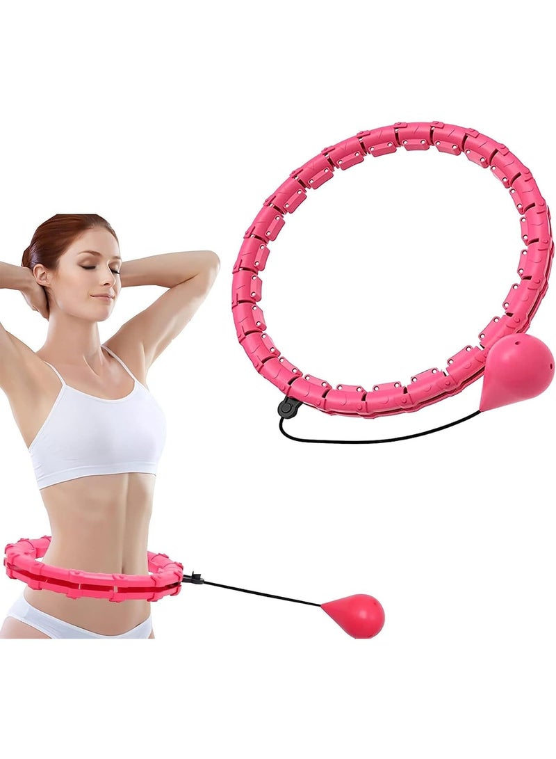 SportQ Smart Hula Hoop for Adult Weight Loss - 2 in 1 Abdominal Fitness Equipment with 24 Detachable Knots - Anti-Fall Hula Hoop Exercise Equipment for Men and Women - Image 1