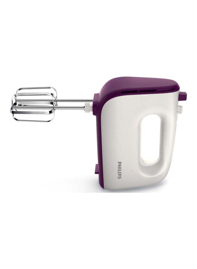 Philips Electric Hand Mixer 400 W HR3740/11 White/Purple/Silver - Image 2