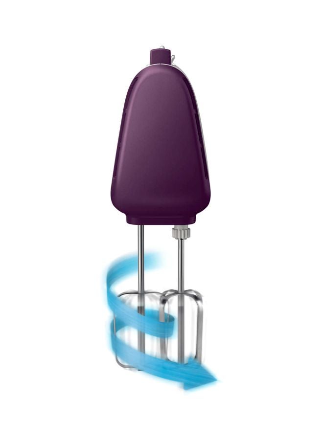 Philips Electric Hand Mixer 400 W HR3740/11 White/Purple/Silver - Image 4
