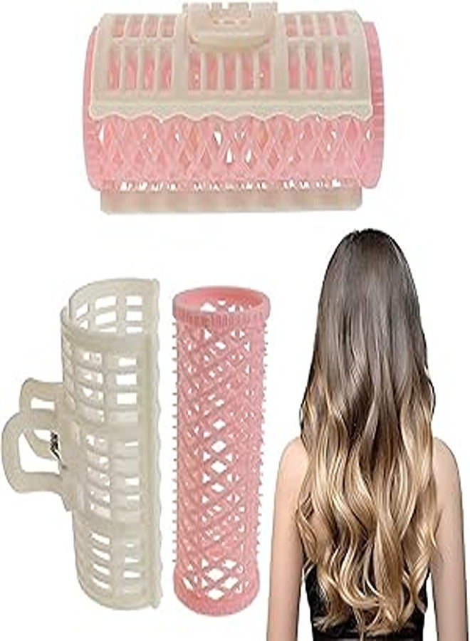 PlasticTongs Self Grip Hair Curlers Rollers, 2 Pieces