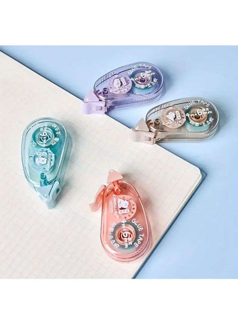 LDQ 4 Pcs Strong Bonding Double-Sided Adhesive Dots Tape-Durable Clear Tape, School Supplies, For DIY Projects, Scrapbooking, Acid Free Adhesive Rolls, Decorative Adhesive Dots, Photo Save - Image 3