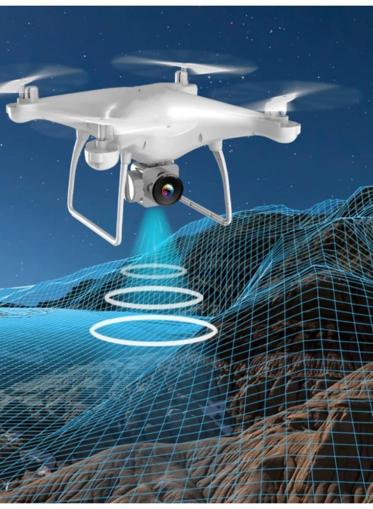 RC Quadcopter Aerial Drone with Protective Guards, Remote Control Beginner Drone with Altitude Hold, Headless Mode One Key Takeoff/Landing Drone for Kids & Adults Toy Gift - Image 4