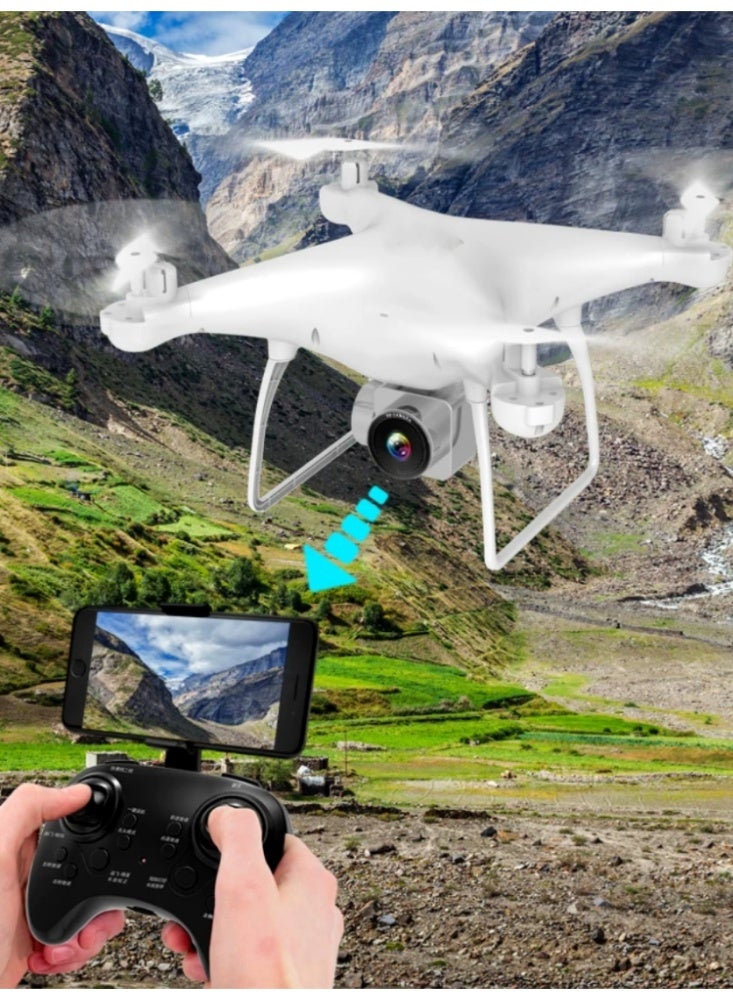 RC Quadcopter Aerial Drone with Protective Guards, Remote Control Beginner Drone with Altitude Hold, Headless Mode One Key Takeoff/Landing Drone for Kids & Adults Toy Gift - Image 5