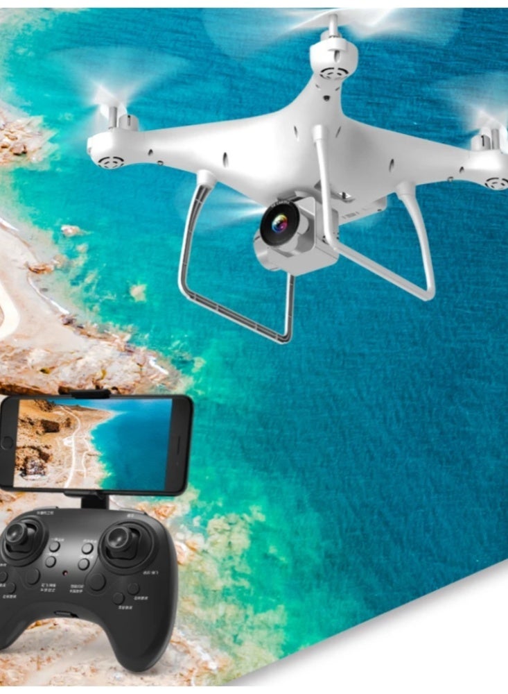 RC Quadcopter Aerial Drone with Protective Guards, Remote Control Beginner Drone with Altitude Hold, Headless Mode One Key Takeoff/Landing Drone for Kids & Adults Toy Gift - Image 3