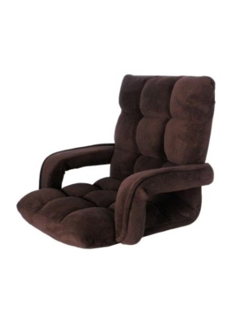 Cady One Camping floor chair, sponge padded with velvet quality, with adjustable back - Image 1