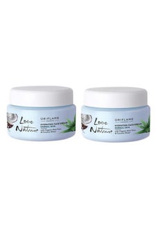 Oriflame Love Nature Hydrating Face Cream With Organic Aloe Vera And Coconut Water 50 X 2 Ml - Pack Of 2 - Business Buzz  - Image 5