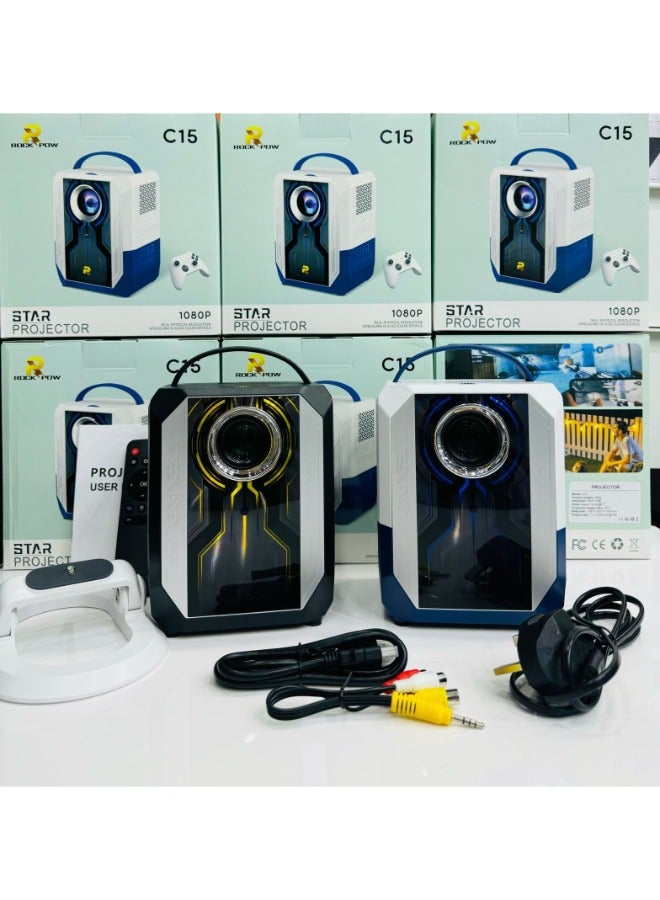 Dreamzon C15 Star Projector Full HD 1080P Smart Home Theater for Immersive Entertainment Multicolor (1pc)