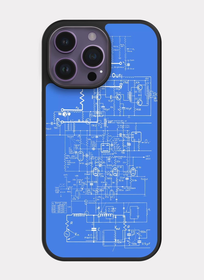 PXLAAT iPhone 14 Pro Max case cover Electrical Engineer Diagram - Image 1