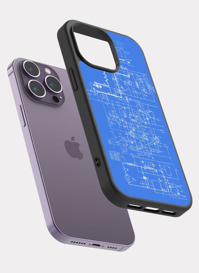 PXLAAT iPhone 14 Pro Max case cover Electrical Engineer Diagram - Image 2