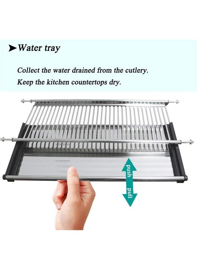 DBR Kitchen Steel Dish Rack Drainer Tray for Cabinet Width 600mm gtpt Modular Kitchen Organiser Set of 3pcs - Image 5