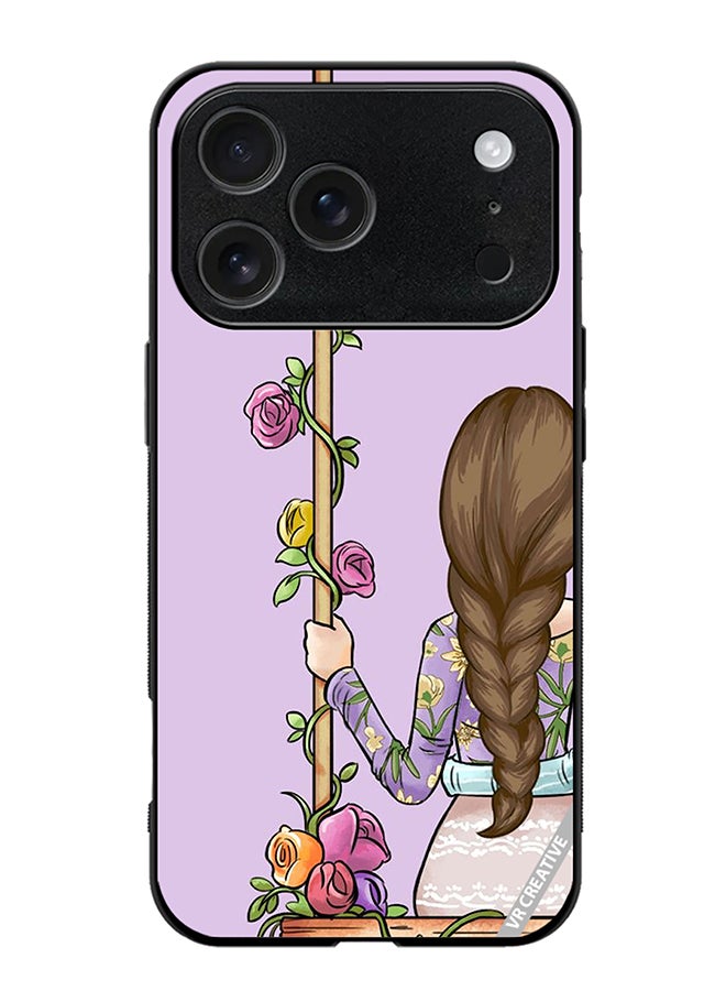 VR CREATIVE Protective Case Cover For Apple iPhone 17 Pro Max Beautiful Girl Looking Front Design Multicolour
