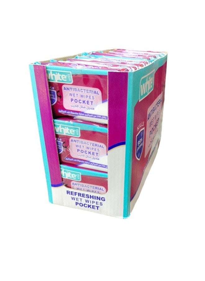 White WET WIPES LAVENDER 24 POCKET  - Image 1