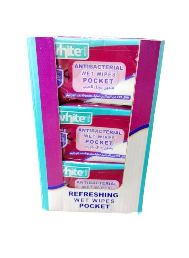 White WET WIPES LAVENDER 24 POCKET  - Image 2