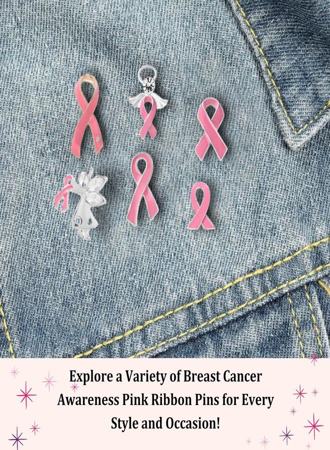 فوندريزينغ فور أ كوز دبوس الشريط الوردي للتوعية بسرطان الثدي، هدية مثالية للناجيات، ولجمع التبرعات، وللفعاليات الخيرية (دبوس واحد) - Image 5