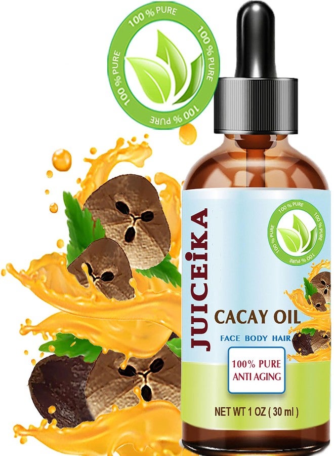 Juiceika CACAY OIL 100% Pure Natural Virgin Unrefined Cold-Pressed Carrier Oil 1 Fl oz 30 ml For Face, Skin, Body, Hair, Lip, Nails - Image 2