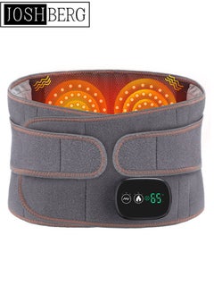 Joshberg Dual Infrared Light Waist Belt, Cordless Heating Pad Back Brace with Heat and Massage, Heat Belt for Back Belly Lumbar Spine Stomach Arthritis 3 Fast Heating Massaging Modes  - Image 1