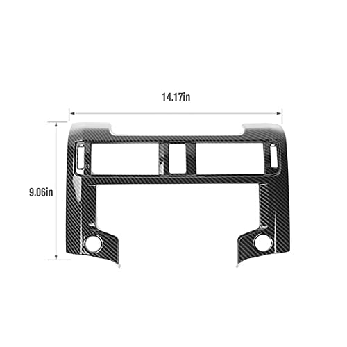 Jimen Compatible with Toyota 4Runner 2020-2022, Center Console Navigation Panel Cover Trim (Carbon Fiber) - Image 3