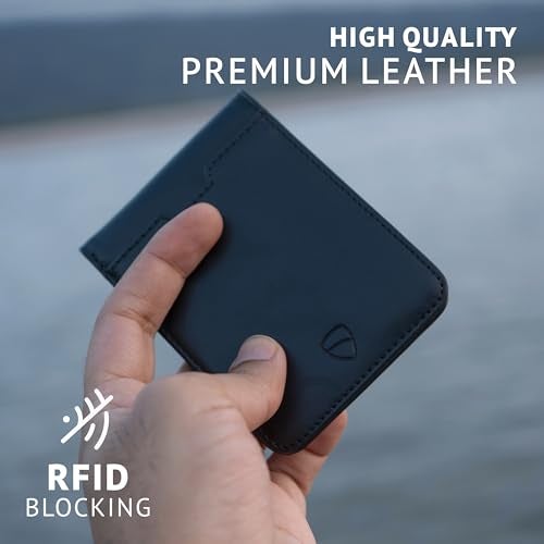Vaultskin MANHATTAN ID Thin Leather Wallet with RFID Blocking and ID Window - Image 3