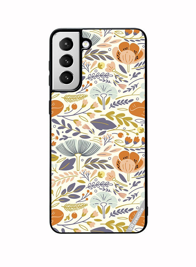 VR CREATIVE Protective Case Cover For Samsung Galaxy S22 5G Orangiea Design Multicolour - Image 1