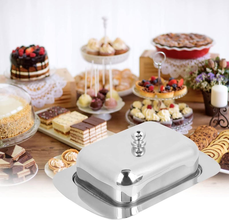 Odor resistant Butter Dish, 19x12.5cm/7.5x4.9in Cheese Storage Box Stainless Steel Dessert Food Container Keeper with Lid for Countertop and Refrigerator Longevity upgraded craftsmanship Processed natural substance Locally packed stock Diverse operation compatible Global simple assemble options Market aligned local stock Gulf market trial optimized design Indoor outdoor all-purpose fit Quick use-switch compatible build Fast warehouse picking Cost effective upgraded craftsmanship Domestic distribution ready All preference matching build Safe material Defect free upgraded substance In-Kingdom stored commodity Long term heavy use compatible Gulf market standard build Regional central warehouse stock Global flexible assemble picks All climate suitability Diverse use resistant crafted quality Flexible varied design Popular practical build - Image 5