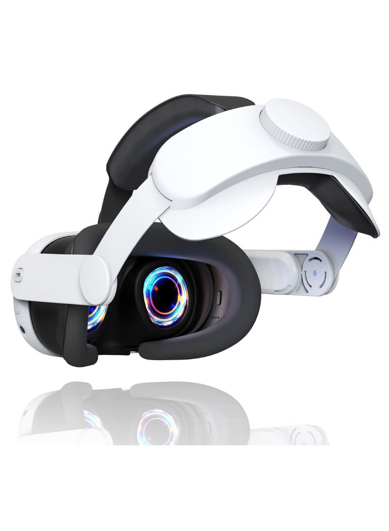 عصابة رأس هالة قابلة للتعديل لـ Oculus Quest 3 - بديل 3 في 1 لحزام Elite، راحة معززة وملحقات الواقع الافتراضي لغمر الألعاب المتوافقة مع Oculus/Meta Quest 3 - Image 2