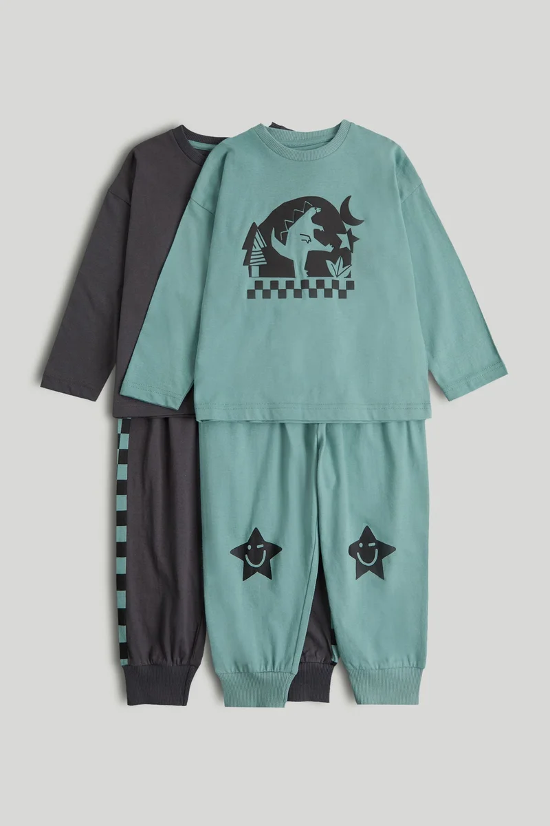مذركير طقم بيجامات ديناصور قطعتين